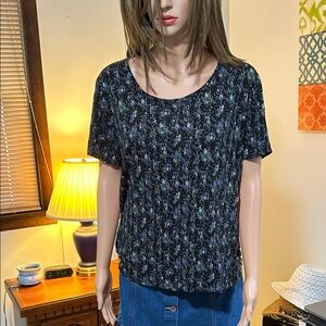 Simply Vera Multicolor Patterned Top XL